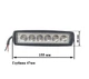 Комплект LED фар ДАЛЬНЬОГО світла. Світлодіодні фари на 6 діодів. JP-YZ-18W. Вир-во Корея LED-1020 - зображення 4