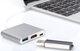 Hub USB Digitus USB Type-C - HDMI, USB 3.0, USB-C 3 porty srebrny (DA-70838-1) - obraz 3