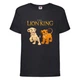 Футболка дитяча Король Лев (Lion King) чорна (LK-sіmba&nala-black) 128 см - зображення 1