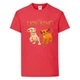 Футболка детская Король Лев (Lion King) красная (LK-simba&nala-red) 128 см - изображение 1