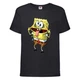 Футболка дитяча Спанч Боб 6 (Sponge Bob) чорна 164 см - зображення 1