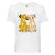 Футболка детская Король Лев (Lion King) белая (LK-simba&nala-2-white) 164 см - изображение 1