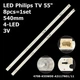 LED підсвітка Philips TV 55" inch 4708-K55WDE-A3117N01 4708-K55WDE-A3117N11 K550WDE1 A3 55PUF7194 8pcs=1set - изображение 1