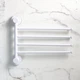 Держатель для полотенец клеящийся MBM HOME BP-28 WHITE/GRAY Бело-Серый - изображение 8