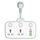 Подовжувач мережний Ldnio SC2413, 3USB, Type-C, 3 розетки, QC, білий - зображення 2