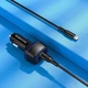 Автомобильное зарядное устройство BOROFONE BZ14 2USB Max Dual Port + Кабель Type-C to iP Зарядка в авто Black - изображение 5