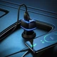 Автомобильное зарядное устройство BOROFONE BZ14 2USB Max Dual Port + Кабель Type-C to iP Зарядка в авто Black - изображение 6