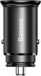 Автомобильное зарядное устройство Baseus Circular Metal PPS Car Charger Быстрая зарядка Quick Charge 4.0 + Power Delivery 3.0 30W USB + Type-C 5A Зарядка в авто (CCYS-C01) Black - изображение 3
