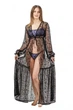 Кружевной женский пляжный халат макси 98кп-170/774 One size (S-L) Черный (2000012495014) - изображение 1