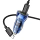 Авто зарядное устройство с быстрой зарядкой + кабель Type-C HOCO Z47A |1USB/1Type-C, 30W| Синий - изображение 3