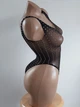 Женский боди со стразами сексуальный наряд Sexy One Size черный (5-138) - изображение 4
