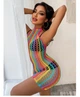 Яскравий сексуальний пеньюар сітка сексуальне білизна Sexy OneSize різнобарвний (5-110) - зображення 2