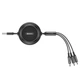 Кабель 3-в-1 BASEUS Combo Golden Loop 3-in-1 Elastic CAMLT-JH01 - зображення 1