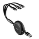 Кабель 3-в-1 BASEUS Combo Golden Loop 3-in-1 Elastic CAMLT-JH01 - зображення 3