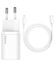 Адаптер сетевой BASEUS Super Si quick charger IC 1Type-C 3A/30W PD/QC CCSUP-J01 белый - изображение 4