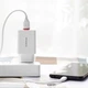 Зарядне мережеве BOROFONE BA21A Long QC3.0 (1USB 3A 18W) Micro USB Білий - зображення 3