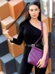 Сумка женская Sambag Rose фиолетовая 27 х 25 х 5 см (94380018) - изображение 2
