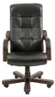 Офисное Кресло Руководителя Richman Virginia Кожа Wood Lux М1 Tilt Черный - изображение 2