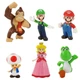 Супер Марио Super Mario Супер Марио братья Луиджи Йоши Принцесса набор детских фигурок 6 шт 4-7см - изображение 3