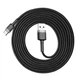 Кабель Baseus Cafule Type-C 2A (2m) (gray/black) - изображение 5