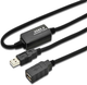 Кабель Digitus USB 2.0 (AM/AF) 10 м Black (DA-73100-1) - зображення 1