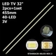 LED підсвітка TV 32" 455mm 40-led KDL-40EX720 STS400A28-40LED-REV.3 LTY400HF09 2pcs=1set - изображение 1
