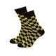 Набір Шкарпеток NS – Nosy Stylno Everyday Cube Socks Collection 38-40 Чорно-Жовтий, Чорно-Зелений та Чорно-Фіолетовий - изображение 4