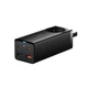 Мережевий зарядний пристрій Baseus GaN3 Pro Desktop Powerstrip AC+2U+2C 65W EU Black(Include：Baseus Xiaobai series fast charging Cable Type-C to Type (PSZM000901) - изображение 1