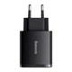 Зарядний пристрій Baseus Compact Quick Charger 2U+C 30 W EU Чорний (CCXJ-E01) - зображення 1