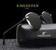 Жіночі поляризаційні сонцезахисні окуляри KINGSEVEN N7824 Gold Gray - зображення 2