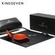 Мужские поляризационные солнцезащитные очки KINGSEVEN N9126 Black Red - изображение 1