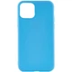 Силиконовый чехол Candy для Apple iPhone 12 Pro Max (6.7") (DeepSkyBlue) - изображение 1