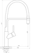 Смеситель для кухни Globus Lux DENVER Flex GDF-32-10-01 - изображение 6