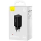Мережевий зарядний пристрій (МЗП) Baseus GaN5 Pro 65W 2Type-C+USB 100W EU (CCGP12020) (Black) - изображение 5