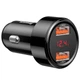 Автомобільний зарядний пристрій (АЗУ) Baseus Magic Series PPS (2USB 45W/QC/PD/LCD) (CCMLC20A) Чорний - зображення 2