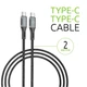 Кабель Intaleo CBGPD100WTT2 Type-c to Type-C 2 м 100W Серый (1283126559570) - изображение 3