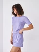 Пижама (футболка + шорты) женская BARWA garments 0315/313 M Сиреневая (2113153132226) - изображение 12