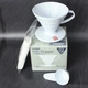 Набор Пуровер HARIO V60 02 400 мл. белый + 40 фильтров + мерная ложка - изображение 1