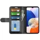 Классический чехол-книжка Deexe Wallet Style для Samsung Galaxy M14 (M146) - Black - изображение 2
