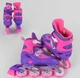 Роликові розсувні ковзани Best Roller 20066-L, розмір 38-42, фіолетові, колеса, що світяться. - зображення 2