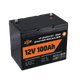 Аккумулятор LogicPower LP LiFePO4 для ИБП 12V (12,8V) - 100 Ah (1280Wh) (Smart BMS 100А) с BT пластик - изображение 3