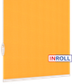 Ролета тканевая INROLL Есо-Mini 90х185 см Camila Оранжевый A608 - изображение 3
