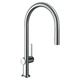 Смеситель для кухни с выдвижным изливом HANSGROHE TALIS E 72801000, хром - изображение 1