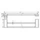 Держатель полотенец HANSGROHE ADDSTORIS 41743670, черный - изображение 2