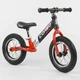 Беговел Corso Speed Sport 83712 надувные колеса 12" подшипник черно-красный - изображение 1