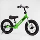 Велобег Corso RD-5674 Navi колесо 12" надувные колёса подножка подставка для ног звоночек салатовый - изображение 1
