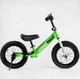 Велобег Corso RD-5674 Navi колесо 12" надувные колёса подножка подставка для ног звоночек салатовый - изображение 3