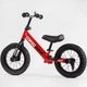Велобег Corso RD-3206 Navi колесо 12" надувные колёса подножка подставка для ног звоночек красный с черным - изображение 4