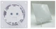 Комплект Вытяжной вентилятор AirRoxy dRim 100 S BB + Пластиковая панель AIRROXY 01-183 White Gloss Plexi белая глянецевая - изображение 1