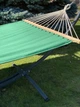 Одноместный монотонный гамак WCG WISH XL 200х100 Салатовый с планкой без стоек - изображение 3